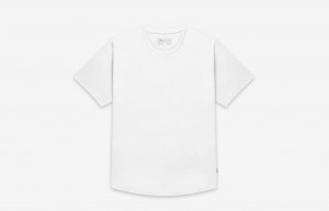 Maglietta Oliver Cabell Curved Hem Tee Bianche | Italia-918764